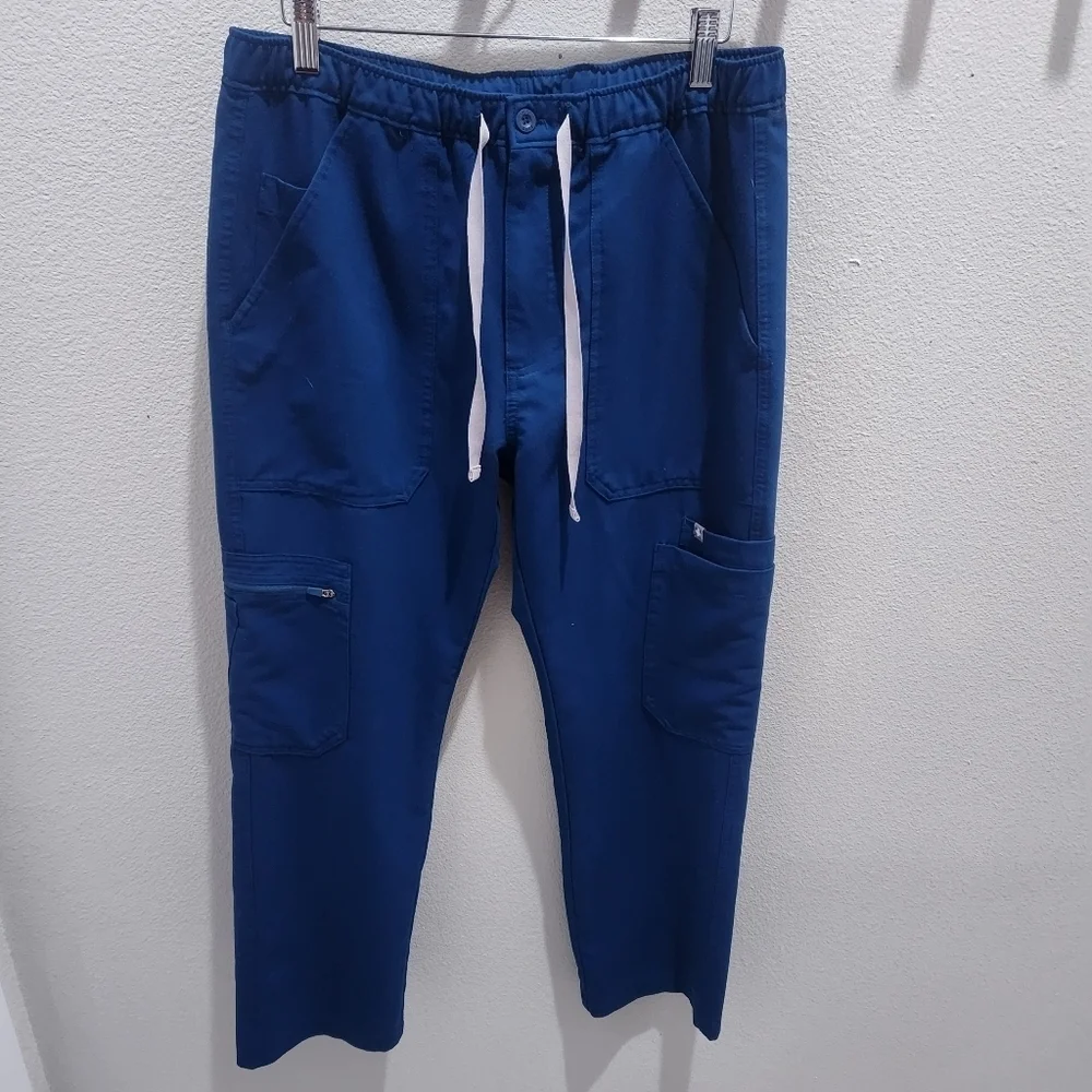 FIGS Men Scrub Cairo Cargo Pants Dark Teal Sz M/S Technical Collection TM3001S